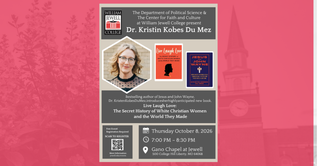 Kirsten Kobes Du Mez event flyer
