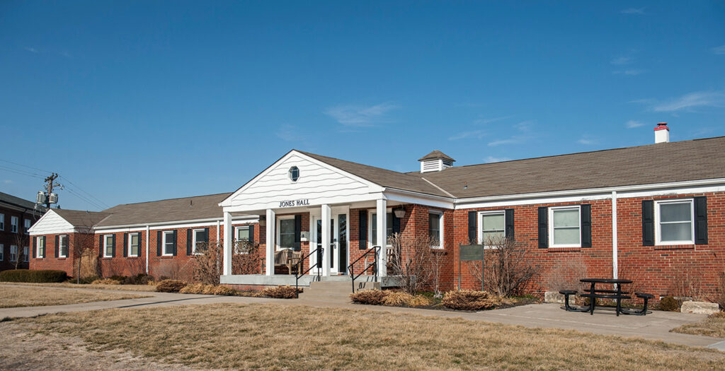 exterior of Jones residence hall