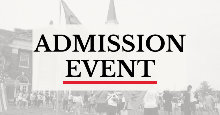Admission event preview graphic