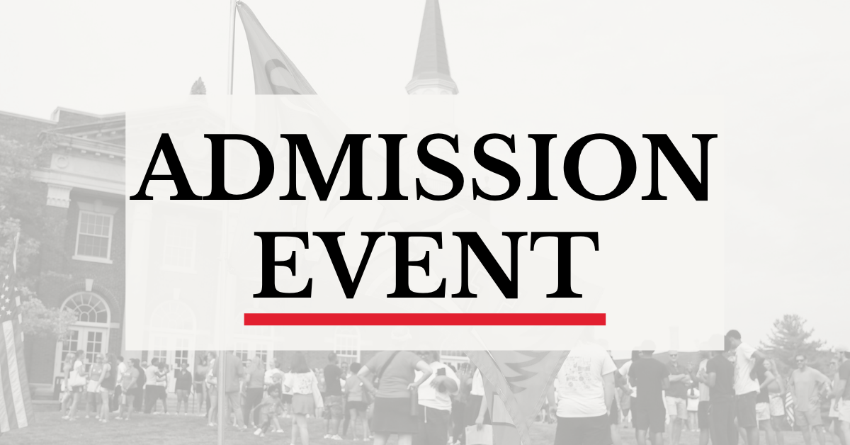 Admission event preview graphic